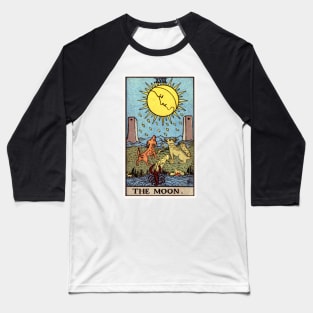 XVIII. The Moon Tarot Card Baseball T-Shirt